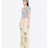 13DE MARZO | 2602 Oil Paint Clown Bear Short Tee Grey