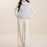 Kroche 2511  云端糯绒 100%狐狸毛 立领简约皮草马甲