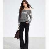 MacyMccoy 2511 微喇刺绣牛仔裤