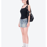 13DE MARZO | 2601 Bear Logo Tank Top Black