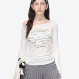 13DE MARZO | 2602 Timeline Print Undershirt White