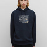 MARITHE 2511 涂鸦熊连帽减龄卫衣 海军蓝