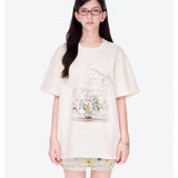 13DE MARZO | 2602 Carousel Clown Bear T-shirt Beige