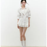VIA PITTI 2506 蕾丝拼接蓬蓬蛋糕裙