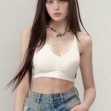 VIA PITTI 2506 蕾丝拼接带胸垫背心