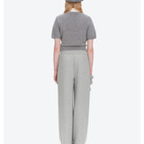 13DE MARZO | 2609 Pocket Bear Wide-leg Sweatpants Grey