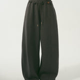 SOMESOWE 2602 松弛感双腰头弯刀卫裤 深灰