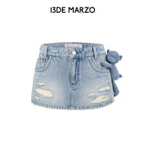 13DE MARZO | 2603 Broken Bear Hot Jorts Blue