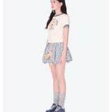 13DE MARZO | 2602 Flattering A-Line Bloomer Skirt Blue