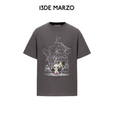 13DE MARZO | 2602 Carousel Clown Bear T-shirt Grey