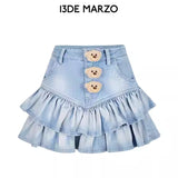 13DE MARZO | 2510 Bear Denim Cake Skirt