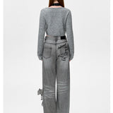 13DE MARZO | 2510 Logo Signature Jeans Grey