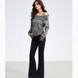 MacyMccoy 2511 微喇刺绣牛仔裤