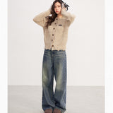 MacyMccoy 2601 彩纱粗针毛衣外套