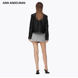 ANN ANDELMAN 2511 织带logo包臀裙