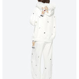 13DE MARZO | 2610 Rolling Stones Bear Zip Hoodie White