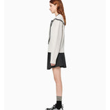 ANN ANDELMAN 2512 海军领系带套头毛衣 杏