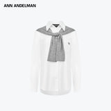 ANN ANDELMAN 2605 披肩假两件衬衫