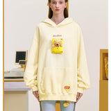 13DE MARZO | 2408 Lay's Flavor Bear Washed Hoodie Yellow