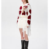 13DE MARZO | 2412 Heart Logo Short Sweater
