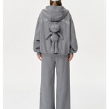 13DE MARZO | 2511 Star Sand Zip Hoodie Grey