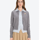 13DE MARZO | 2602 Mini Logo Cardigan Grey