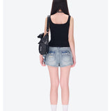 13DE MARZO | 2601 Bear Logo Tank Top Black