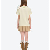 13DE MARZO | 2603 Floral Bear Illustration T-Shirt Yellow