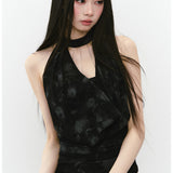 VIA PITTI 2601 设计感链条荡领挂脖收腰背心