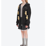 13DE MARZO | 2610 Lumi Star Bear Zip Hoodie Dark Grey