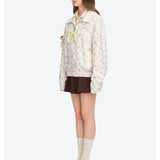 13DE MARZO | 2608 Reversible Floral Print Jacket