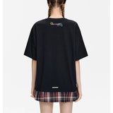 13DE MARZO | SS2403 Doozoo Slang Skirt T-shirt Black