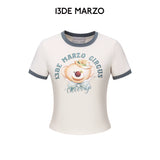 13DE MARZO | 2602 Oil Paint Clown Bear Short Tee Beige