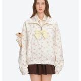 13DE MARZO | 2608 Reversible Floral Print Jacket
