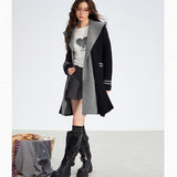 MacyMccoy 2511 连帽长款毛衣外套