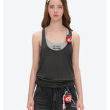 13DE MARZO | 2605 Lollipop Cami Top Set Dark Grey