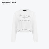 ANN ANDELMAN 2609 秋秋下摆拼接蕾丝休闲圆领长袖
