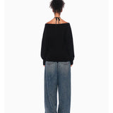 ANN ANDELMAN 2511 假两件烫钻毛织