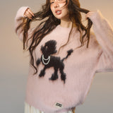 SOMESOWE 2511 傲娇小狗圆领毛衣