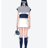 13DE MARZO | 2605 Golf Shirt Two-Piece Navy Blue