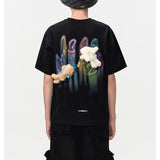 13DE MARZO | 2406 Doozoo Logo Colored Line T-shirt Black