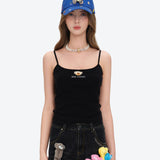 13DE MARZO | 2605 Mini Bear Print Vest Black