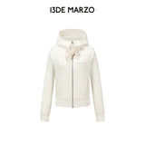 13DE MARZO | 2610 Galaxy Spark Slim Fit Hoodie Beige