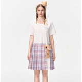 13DE MARZO | 2406 Doozoo Dispatch Tee Skirt White