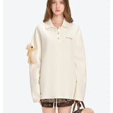 13DE MARZO | 2602 Bear Polo T-shirt White