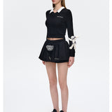 13DE MARZO | 2507 Bear A-Line Skort Black