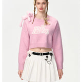 13DE MARZO | 2410 Bear On Shoulder Sweater Pink