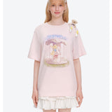 13DE MARZO | 2606 Carousel Bear Printed T-shirt Pink
