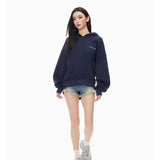 ANN ANDELMAN 2601 休闲套头连帽卫衣 蓝