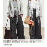 SOMESOWE 2510 波嬉风V领系带开衫